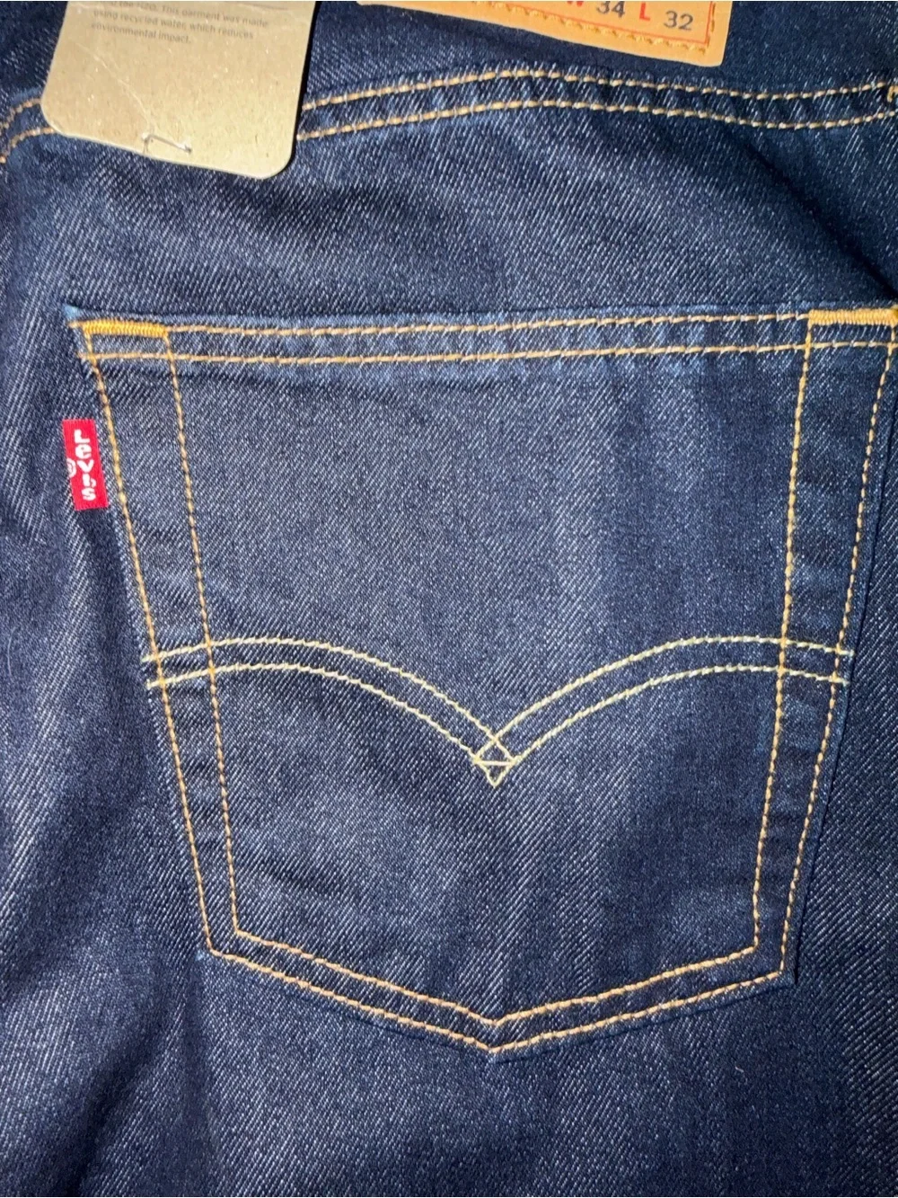 Levi's 512 Slim Taper Size waist 34 and 32 Men’s  Dark Blue Jeans